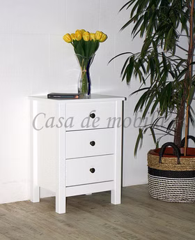 Massivholz schrank mit Schubladen ANTON 46x65x36cm Kernbuche massiv weiß lackiert, 3703-03 casademobila Goslar Massivholz schrank mit Schubladen ANTON 46x65x36cm Kernbuche massiv weiß lackiert, 3703-03 casademobila Goslar