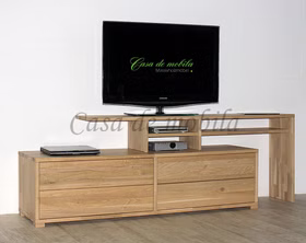 Massivholz TV-schrank mit regalaufsatz CONTRA 220x72x46/33cm eiche massiv weiss Bianco geölt Casa de mobila Goslar Massivholz TV-schrank mit regalaufsatz CONTRA 220x72x46/33cm eiche massiv weiss Bianco geölt Casa de mobila Goslar