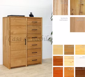 Massivholz Hochkommode CONTRA kiefer massiv gelaugt geölt natur lackiert kirschfarbe Braun kolonial Kernbuche Wildeiche natur oder Bianco geölt casademobila Goslar Massivholz Hochkommode CONTRA kiefer massiv gelaugt geölt natur lackiert kirschfarbe Braun kolonial Kernbuche Wildeiche natur oder Bianco geölt casademobila Goslar
