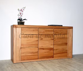 Sideboard 173x94x45cm HORIZONT Kernbuche massiv natur geölt Holzgriffe Sideboard HORIZONT 3-türig 173x94x45cm Kernbuche massiv Natur geölt Holzgriffe Casa de mobila Goslar