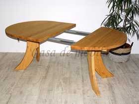 Tisch rund ausziehbar 120 cm SILKE Kiefer massiv gelaugt geölt casademobila Goslar Tisch rund ausziehbar 120 cm SILKE Kiefer massiv gelaugt geölt casademobila Goslar