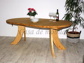 Ausziehbarer Tisch rund 120 cm SILKE Kiefer massiv gelaugt geölt casademobila Goslar Ausziehbarer Tisch rund 120 cm SILKE Kiefer massiv gelaugt geölt casademobila Goslar