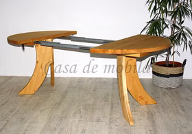Massivholz Ausziehtisch rund 120 cm SILKE Kiefer massiv gelaugt geölt casademobila Goslar Massivholz Ausziehtisch rund 120 cm SILKE Kiefer massiv gelaugt geölt casademobila Goslar