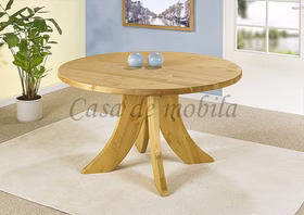 Massivholz küchentisch rund ausziehbar 120 cm SILKE Kiefer massiv natur lackiert casademobila Goslar Massivholz küchentisch rund ausziehbar 120 cm SILKE Kiefer massiv natur lackiert casademobila Goslar