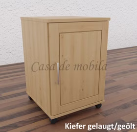 Massivholz Rollcontainer mit Holztür CONTRA 46x69x49cm kiefer massiv gelaugt geölt Casa de mobila Goslar Massivholz Rollcontainer mit Holztür CONTRA 46x69x49cm kiefer massiv gelaugt geölt Casa de mobila Goslar