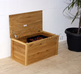 Wäschetruhe 80x40x40cm HARZ Wildeiche massiv natur geölt Casademobila Goslar Wäschetruhe 80x40x40cm HARZ Wildeiche massiv natur geölt Casademobila Goslar
