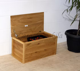 Holztruhe HARZ 80x40x40cm Wildeiche massiv natur geölt Casademobila Goslar Holztruhe HARZ 80x40x40cm Wildeiche massiv natur geölt Casademobila Goslar