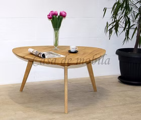 Massivholz Sofatisch Wankelform Wildeiche natur geölt casademobila Goslar Massivholz Sofatisch Wankelform Wildeiche natur geölt casademobila Goslar
