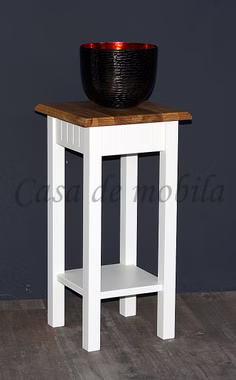 Massivholz Nachttisch mit Ablage Landhaus Höhe 60 cm NORDIC HOME Kiefer massiv weiß holzplatte Wildeiche geölt casademobila Massivholz Nachttisch mit Ablage Landhaus Höhe 60 cm NORDIC HOME Kiefer massiv weiß holzplatte Wildeiche geölt casademobila