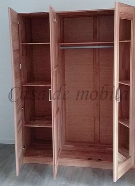 Massivholz Kleiderschrank Höhe 205 cm TOLLY 3 türig Kernbuche massiv geölt casademobila Goslar