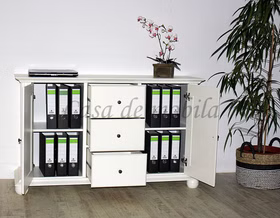 Massivholz Anrichte kommode SEBY Fichte massiv antik weiß landhausstil casademobila Massivholz Anrichte kommode SEBY Fichte massiv antik weiß landhausstil casademobila