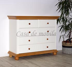 Goslar Wäschekommode sideboard Landhausstil KOPENHAGEN Fichte 2farbig altweiß honig Landhaus Goslar Wäschekommode sideboard Landhausstil KOPENHAGEN Fichte 2farbig altweiß honig Landhaus