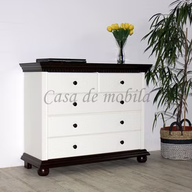 kommode Anrichte Wäschekommode 114x92x45cm KOPENHAGEN Fichte 2farbig altweiß kolonial kommode Anrichte Wäschekommode 114x92x45cm KOPENHAGEN Fichte 2farbig altweiß kolonial