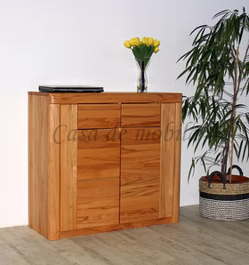 Echtholz Schuhschrank mit Holzgriffe 2türig HORIZONT 102x94x40cm Kernbuche massiv natur geölt Casa de mobila Goslar Echtholz Schuhschrank mit Holzgriffe 2türig HORIZONT 102x94x40cm Kernbuche massiv natur geölt Casa de mobila Goslar