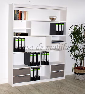 Holz raumteiler schmal mit schubladen grau POARTA Kiefer massiv 2farbig weiß lava casademobila