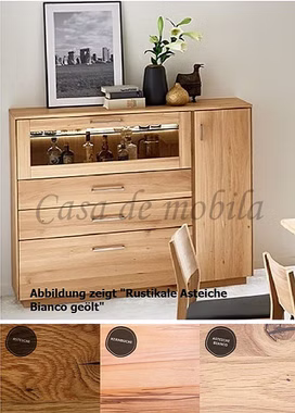 Massivholz Barschrank Highboard TREVA 153x124x42cm Kernbuche, Asteiche natur oder Bianco geölt Wimmer Casa de Mobila Goslar Massivholz Barschrank Highboard TREVA 153x124x42cm Kernbuche, Asteiche natur oder Bianco geölt Wimmer Casa de Mobila Goslar