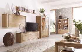 TV Schrank mit 2 Türen 162x50x40cm ARUMO Asteiche massiv geölt TV-Lowboard mit 2 Holztüren 162x50x40cm ARUMO Rustikale Asteiche massiv bianco geölt Casa de mobila Goslar