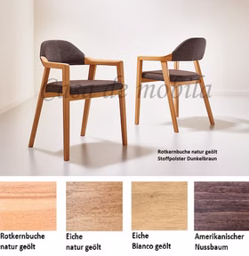 Stuhl mit Armlehne 60x83x51cm LINA kernbuche eiche nußbaum massiv geölt Stoffpolster Casademobila Goslar Stuhl mit Armlehne 60x83x51cm LINA kernbuche eiche nußbaum massiv geölt Stoffpolster Casademobila Goslar