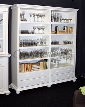 Standregal 180x203x45cm KOPENHAGEN Fichte massiv altweiß lackiert von Casademobila Goslar Standregal 180x203x45cm KOPENHAGEN Fichte massiv altweiß lackiert von Casademobila Goslar