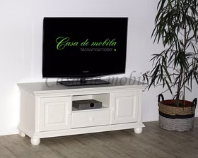 weiße Fernsehschrank phonoschrank TV-schrank KOPENHAGEN Fichte massiv Antik weiß landhaus