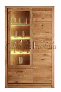 Geschirrschrank 2-türig Arumo 117x195x41cm Wildeiche massiv natur geölt Casa de mobila Goslar Wimmer Design Geschirrschrank 2-türig Arumo 117x195x41cm Wildeiche massiv natur geölt Casa de mobila Goslar Wimmer Design
