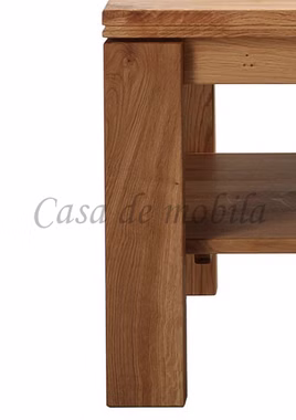 Massivholz Stubentisch mit Ablage Arumo 90x49x90cm Wildeiche massiv Natur geölt Casa de mobila Goslar Massivholz Stubentisch mit Ablage Arumo 90x49x90cm Wildeiche massiv Natur geölt Casa de mobila Goslar