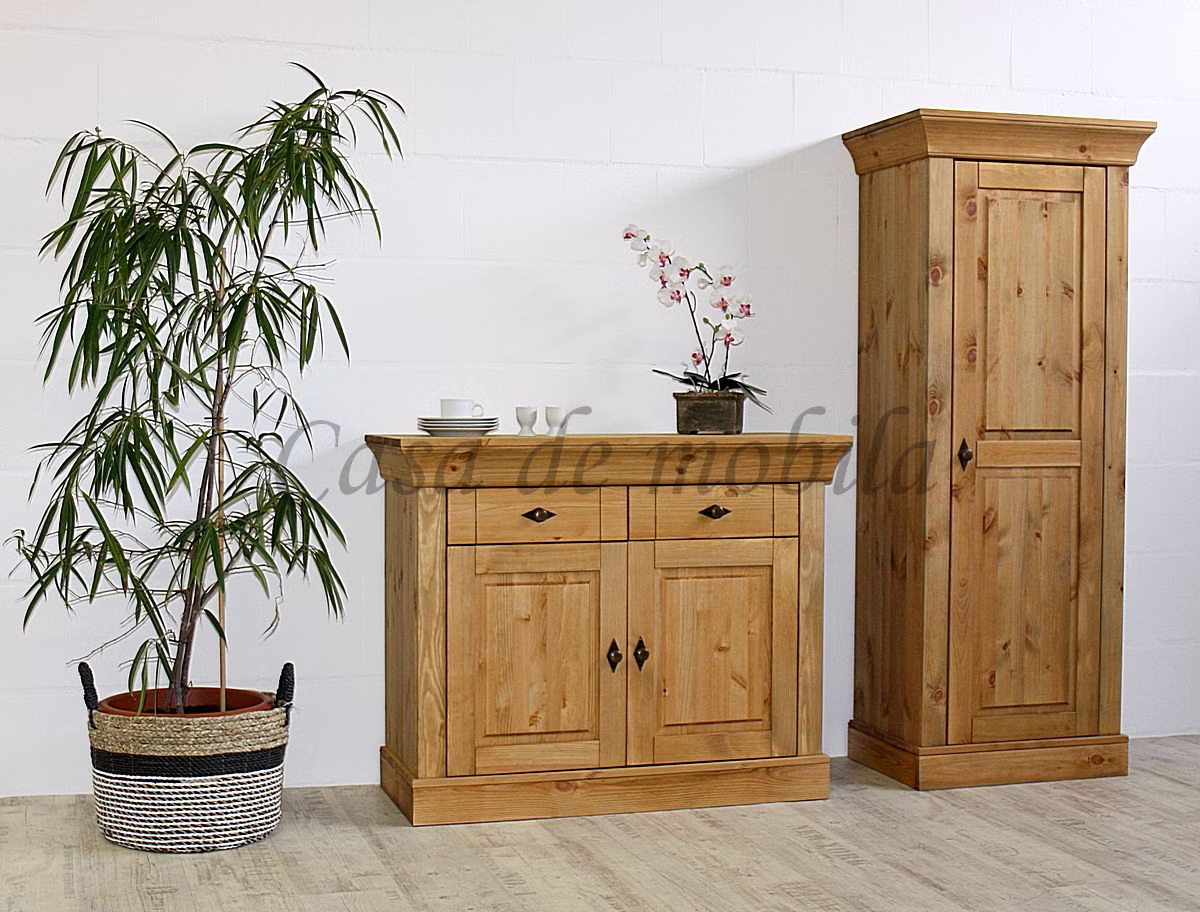 Wohnwand 2teilig 173x163x45cm BERGEN Kiefer gelaugt geölt Wohnwand 2teilig 173x163x45cm BERGEN Kiefer massiv gelaugt geölt Casa de mobila Goslar