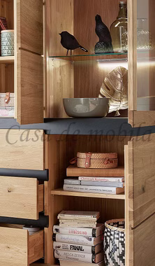 innen Highboard 166x148x40 cm Wildeiche natur geölt Casa de mobila Goslar innen Highboard 166x148x40 cm Wildeiche natur geölt Casa de mobila Goslar