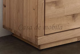 Highboard 65x148x40cm CENTRO Wildeiche mit Stirnholz massiv natur geölt von Casademobila Goslar