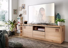 Massivholz TV-schrank mit Hirnholz CENTRO 170x56x40cm Wildeiche massiv natur geölt Casa de mobila Goslar Massivholz TV-schrank mit Hirnholz CENTRO 170x56x40cm Wildeiche massiv natur geölt Casa de mobila Goslar
