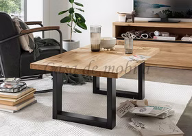 Massivholz Wohnzimmertisch mit Hirnholz Applikation CENTRO 110x45x70cm Wildeiche massiv natur geölt Casa de mobila Goslar Massivholz Wohnzimmertisch mit Hirnholz Applikation CENTRO 110x45x70cm Wildeiche massiv natur geölt Casa de mobila Goslar