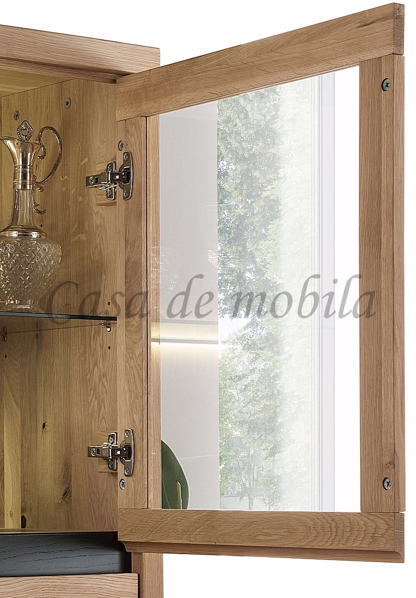 Wohnwand 3teilig CENTRO Wildeiche mit Stirnholz massiv natur geölt von Casademobila Goslar Wohnwand 3teilig CENTRO Wildeiche mit Stirnholz massiv natur geölt von Casademobila Goslar