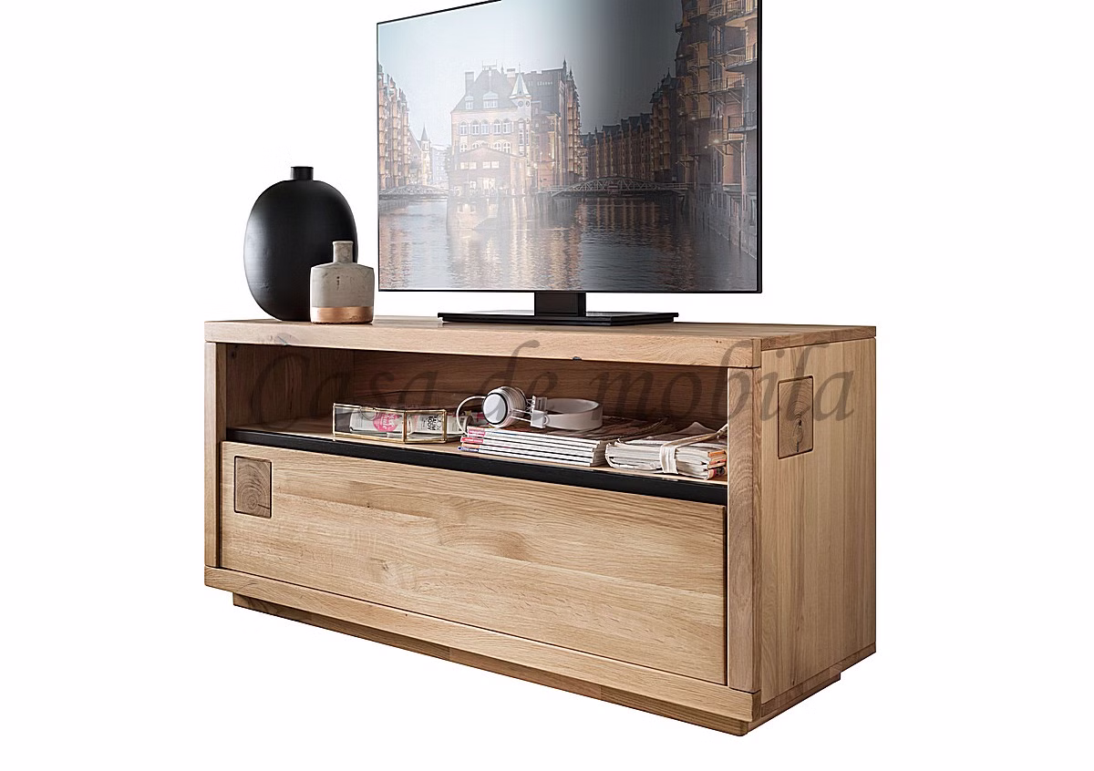Wohnzimmer tv-schrank klein mit Hirnholz Wildeiche natur geölt Casa de mobila Goslar Wohnzimmer tv-schrank klein mit Hirnholz Wildeiche natur geölt Casa de mobila Goslar