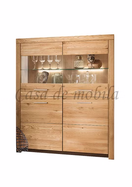 Highboard vitrine Eiche Eike Wildeiche massiv geölt casademobila Goslar Highboard vitrine Eiche Eike Wildeiche massiv geölt casademobila Goslar