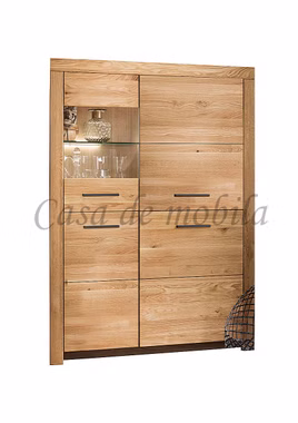 Massivholz Geschirrschrank mit schwarze griffe Eike 102x141x40cm Wildeiche massiv natur geölt Casa de mobila Goslar Massivholz Geschirrschrank mit schwarze griffe Eike 102x141x40cm Wildeiche massiv natur geölt Casa de mobila Goslar