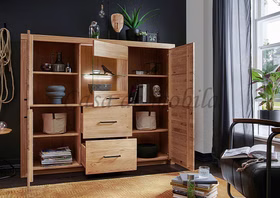 Highboard 170x141x40 cm Wildeiche geölt Highboard 170x141x40 cm Wildeiche geölt