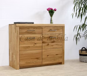 kleine Sideboard Massivholz Eike Wildeiche natur geölt Casademobila Goslar kleine Sideboard Massivholz Eike Wildeiche natur geölt Casademobila Goslar