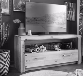 Fernsehschrank schmal Eike schublade innen Wildeiche massiv geölt casademobila Goslar Fernsehschrank schmal Eike Wildeiche massiv geölt casademobila Goslar