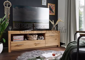 Massivholz Fernsehschrank breit Eike 170x56x40 cm Wildeiche massiv geölt casademobila Goslar Massivholz Fernsehschrank breit Eike 170x56x40 cm Wildeiche massiv geölt casademobila Goslar