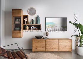 kleine Hängende regale MADERA 26x42x30cm Wildeiche massiv natur geölt Casademobila Goslar