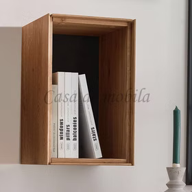 Hängeregal klein MADERA 26x42x30cm Wildeiche massiv natur geölt Casademobila Goslar