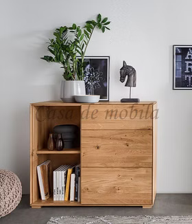 Massivholz Sideboard mit offenem fach MADERA 97x82x41cm Wildeiche massiv natur geölt, 1035460811- Casa de mobila in Goslar Massivholz Sideboard mit offenem fach MADERA 97x82x41cm Wildeiche massiv natur geölt, 1035460811- Casa de mobila in Goslar