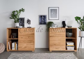 Massivholz Anrichte mit offenem fach MADERA 97x82x41cm Wildeiche massiv natur geölt, 1035460811- Casa de mobila in Goslar Massivholz Anrichte mit offenem fach MADERA 97x82x41cm Wildeiche massiv natur geölt, 1035460811- Casa de mobila in Goslar