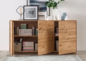 Wäschekommode Madera 172x84x41 cm eiche massiv natur geölt Wäschekommode Madera 172x84x41 cm Wildeiche massiv natur geölt Casa de mobila Goslar