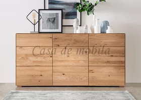 Sideboard 3-türig MADERA 172x84x41cm eiche massiv natur geölt Sideboard 3-türig MADERA 172x84x41cm Wildeiche massiv natur geölt Casa de mobila Goslar