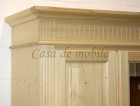 Kleiderschrank 143x192x51cm CASTELL Fichte natur lackiert Massivholz Kleiderschrank 143x192x51cm CASTELL Fichte natur lackiert von Casademobila Goslar