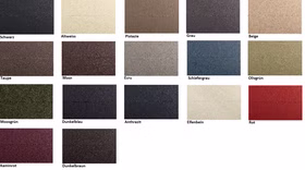 Schwing-Stuhl 47x87x56cm SIRO Massivholz Leder Untergestell schwarzgrau