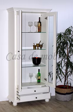 Wohnwand 311x203x45cm KOPENHAGEN 3teilig Fichte massiv altweiß lackiert Wohnwand 311x203x45cm KOPENHAGEN 3teilig Fichte massiv altweiß lackiert