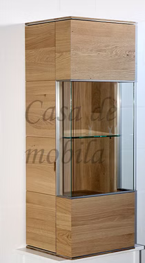 Hängevitrine 42x117x38cm ACERRO rustikale Asteiche massiv Hängevitrine 42x117x38cm ACERRO rustikale Asteiche massiv