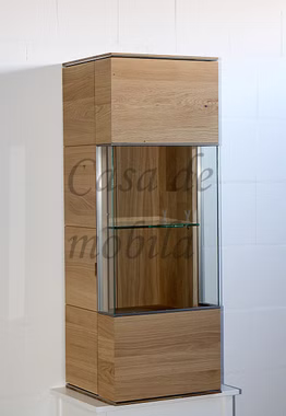 Hängevitrine 42x117x38cm ACERRO rustikale Asteiche massiv Hängevitrine 42x117x38cm ACERRO rustikale Asteiche massiv